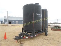 2 Wyle 3000 gal. upright black poly field supply