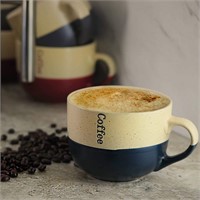 Elama Smooth Stoneware Mug Cup Set
