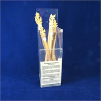 African Toothbrush/chewing sticks plactic holder