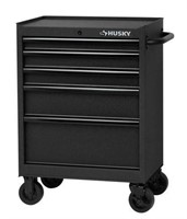 27"  5-Drawer Cabinet Roller Tool Chest in Black