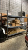 Metal shelf with wooden shelves (SHELF ONLY)