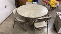 Fold Table and Chairs Set (4 chairs)