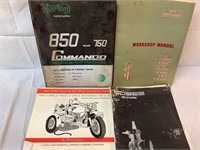 Vintage Norton 850 Commando manual Moto Guzzi +