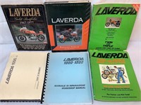 Vintage Laverda motorcycle repair manuals