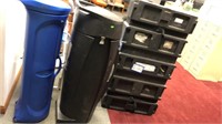 3- Hard Sided cases on wheels for trade show