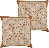 Pillow Covers w/Zipper Closure, Rust