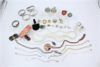 Jewelry Lot necklace watches Pins Etc