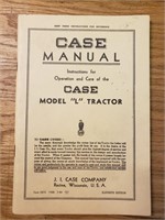 Case model L operators manual