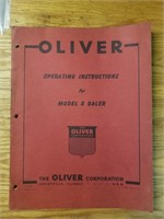 Oliver model 8 baler operating instructions