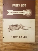 Cockshutt 350 baler parts list