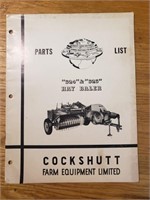 Cockshutt 324 and 325 Baler parts list