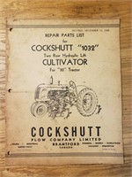 Cockshutt 1032 hydraulic lifts parts list