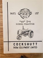 Cockshutt 40 diesel tractor parts list