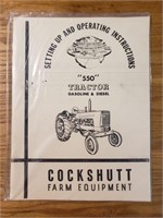 Cockshutt 550 operating instructions