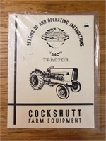 Cockshutt 540 operating instructions