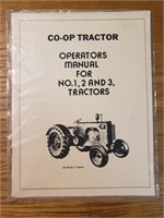 Co-op #1, 2 & 3 tractors operators manual