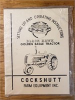 Cockshutt Blackhawk Golden eagle tractor operating