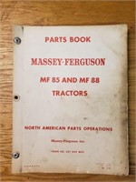 Massey Ferguson 85 and 88 parts book