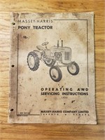 Massey Harris pony tractor operating manual