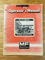 Massey Ferguson 218 operators manual
