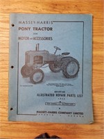 Massey Harris pony tractor parts list