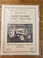 Massey Harris Colt tractor parts list