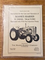 Massey Harris 55 diesel operation manual