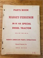 Massey Ferguson m-h 44 special parts book