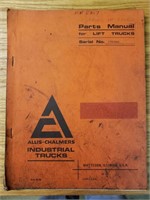 Alice Chalmers parts manual for lift trucks