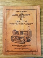 Alice Chalmers model m parts book