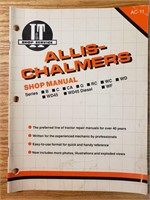 It shop manual Allis Chalmers see pic for models