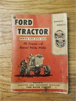 Ford 600 and 800 owners manual