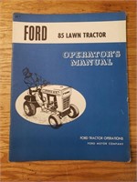 Ford 85 lawn tractor operators manual