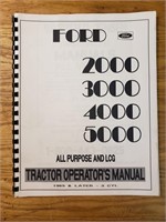Ford 2000, 3000, 4000, 5000 operators manual