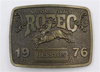 1976 National Finals Rodeo Heston Belt Buckle