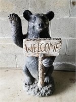 Bear Welcome Sign Lawn Decor 26" H