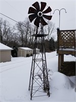 Decorative Metal Windmill Horse Weather Vane