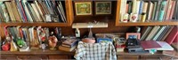 Large Lot of Collectibles on Desk Top