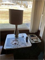 Card Table, Vintage Lamp, TV Tray, &