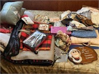 Blankets, Pillows, Doll, and More
