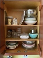 Contents of Two-Door Kitchen Cabinet