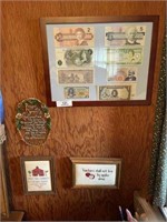 Foreign Currency and Misc. Wall Art