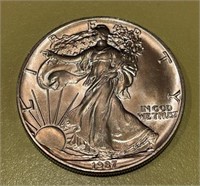 1987 Silver Liberty $1 Coin