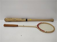 Hockey stick, badminton racket , baseball bat