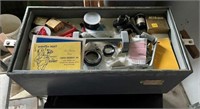 Box of Vintage Camera Equipment