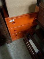 Painted Three-Drawer Chest of Drawers