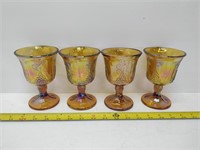 vintage 4 carnival goblets