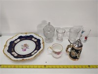 assorted collectable glassware, pressed glass, etc