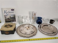 silver, tinware, Kitchener book, stemware, etc.