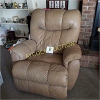 Leather recliner (tan color)